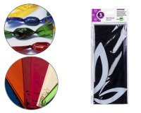 Papel celofan liderpapel 50x70 cm 22 g bolsa de 5 hojas violeta