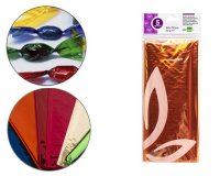 Papel celofan liderpapel 50x70 cm 22g/m2 bolsa de 5 hojas amarillo