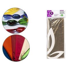 Papel celofán liderpapel 50 x 70 cm - Bolsa de 5 hojas