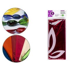 Papel celofán liderpapel 50 x 70 cm - Bolsa de 5 hojas