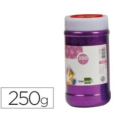 Purpurina liderpapel fantasia color violeta metalizado bote de 250 gr