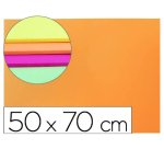 Goma eva liderpapel 50x70cm 60g/m2 espesor 2mm fluor naranja