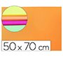 Goma eva liderpapel 50x70cm 60g/m2 espesor 2mm fluor naranja