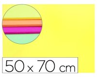 Goma eva liderpapel 50x70cm 60g/m2 espesor 2mm fluor amarillo