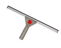 Limpiaventanas q-connect industrial mango de acero y hoja limpiadora de plastico de 40 cm de ancho