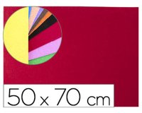 Goma eva liderpapel 50x70cm 60g/m2 espesor 2mm textura toalla rojo