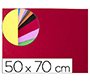 Goma eva liderpapel 50x70cm 60g/m2 espesor 2mm textura toalla rojo