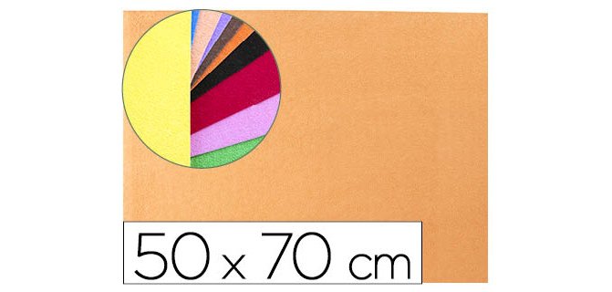 Goma eva liderpapel 50x70cm 60g/m2 espesor 2mm textura toalla carne