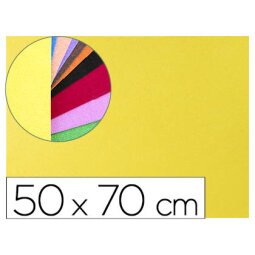 Goma eva liderpapel 50x70cm 60g/m2 espesor 2mm textura toalla amarillo