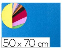 Goma eva liderpapel 50x70cm 60g/m2 espesor 2mm textura toalla azul