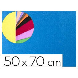 Goma eva liderpapel 50x70cm 60g/m2 espesor 2mm textura toalla azul