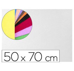 Goma eva liderpapel 50x70cm 60g/m2 espesor 2mm textura toalla blanco
