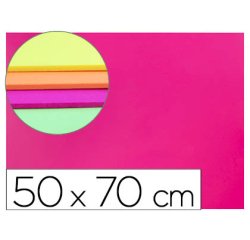 Goma eva liderpapel 50x70cm 60g/m2 espesor 2mm fluor rosa