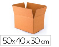 Caja para embalar q-connect americana con fondo automaticocarton canal simple 3 mm colorkraft 500x400x300 mm