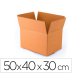 Caja para embalar q-connect americana con fondo automaticocarton canal simple 3 mm colorkraft 500x400x300 mm