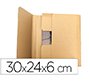Caja para embalar libros q-connect carton reciclado canal simple 3 mm color kraft 300x240x60 mm