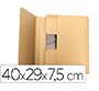 Caja para embalar libros q-connect carton reciclado canal simple 3 mm color kraft 400x290x75 mm