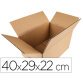 Caja para embalar q-connect americana carton reciclado canal simple 5 mm color kraft 400x290x220 mm