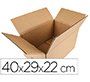 Caja para embalar q-connect americana carton reciclado canal simple 5 mm color kraft 400x290x220 mm