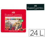 Lapices de colores faber castell caja metalica de 24 colores surtidos