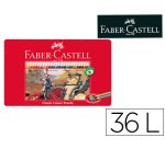 Lapices de colores faber castell caja metalica de 36 colores surtidos