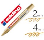 Rotulador edding punta fibra 750 oro punta redonda 2-4 mm