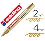 Rotulador edding punta fibra 750 oro punta redonda 2-4 mm