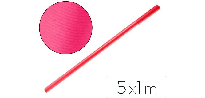 Papel kraft liderpapel fucsia rollo 5x1 m