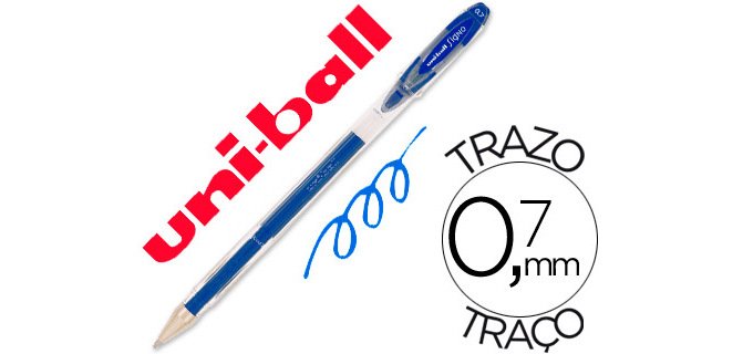 Boligrafo uni-ball roller um-120 signo 0,7 mm tinta gel color azul