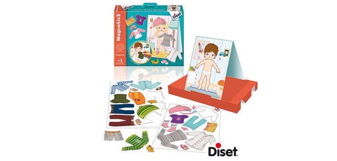 Juego Diset didáctico magnético vestir niño-niña