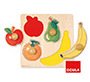 Puzle Diset 4 piezas frutas