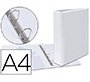 Carpeta canguro 4 anillas mixtas 40mm esselte a4 plastico blanca