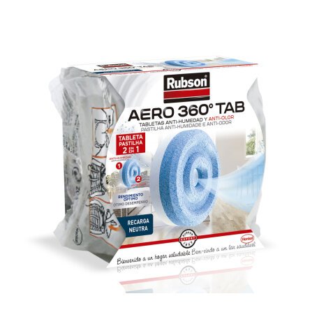 Recambio pastilla deshumidificador rubson aero 360º