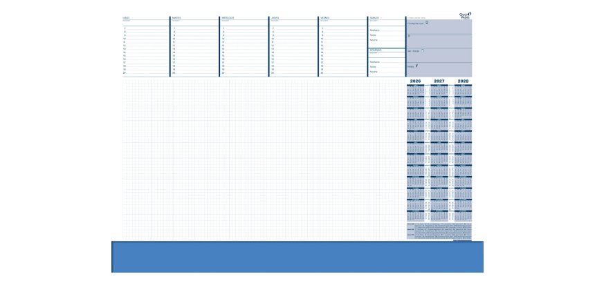 Planning sobremesa semanal quo vadis escribania esp su8200 42x59,5 cm
