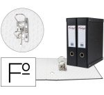 Módulo pardo 2 archivadores de palanca folio 2 anillas de 70 mm negro 350x180x300 mm