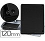 Carpeta proyectos pardo folio lomo 120 mm carton forrado negro con broche