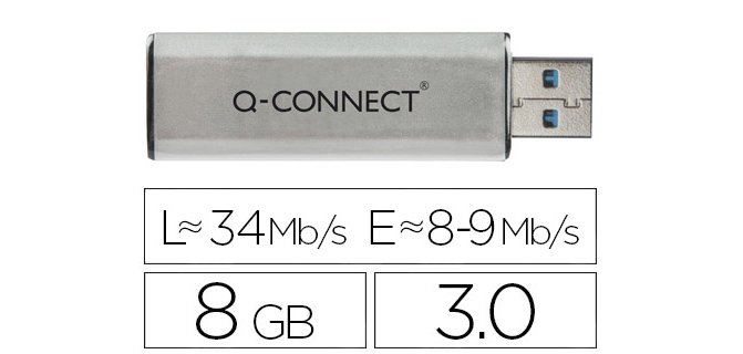 Memoria usb q-connect flash 8 gb 3.0