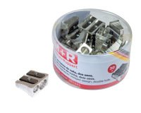 Sacapuntas m+r 211 metalico 2 usos cuña bote de 30 unidades