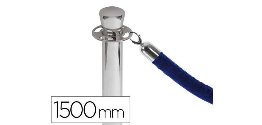 Cordón Separador Terminal Cromado Color Azul