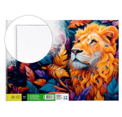 Bloc dibujo liderpapel artistico espiral 460x325mm 20 hojas 180gr/m2 sin recuadro perforado