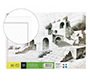 Bloc dibujo liderpapel lineal espiral 230x325mm 20 hojas 180 gr/m2 con recuadro perforado