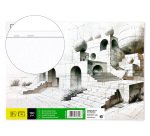 Bloc dibujo liderpapel lineal encolado 230x325mm 20 hojas 180 gr/m2 con recuadro