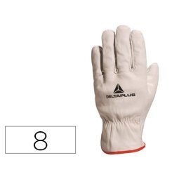 Guantes deltaplus piel vacuno especial para todo tipo de trabajos el mas vendido del mercado talla 8