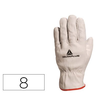 Guantes deltaplus piel vacuno especial para todo tipo de trabajos el mas vendido del mercado talla 8