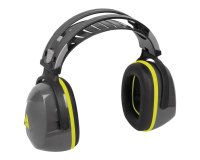 Casco antiruido deltaplus con orejeras ajustable en altura norma snr 30 db color gris-negro