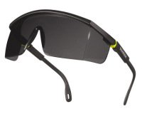 Gafas deltaplus de proteccion policarbonato monobloque ahumado color gris-amarilla uv400