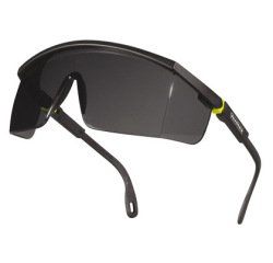 Gafas deltaplus de proteccion policarbonato monobloque ahumado color gris-amarilla uv400