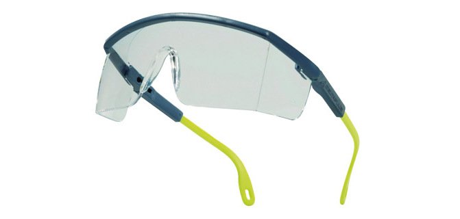 Gafas deltaplus de proteccion policarbonato monobloque incoloro color gris-amarilla uv400
