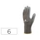 Guantes deltaplus poliester antideslizante lavable especial para manipulacion y manutencion gris talla 6