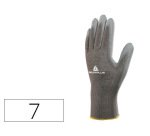 Guantes deltaplus poliester antideslizante lavable especial para manipulacion y manutencion gris talla 7